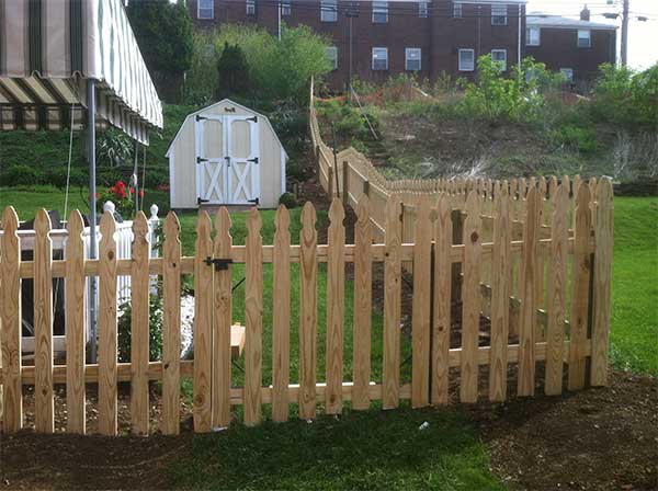 Fence installation in Pittsburgh. 